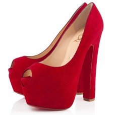 Christian Louboutin Shameless 160mm Peep Toe Pumps Rot Christian Louboutin Shameless 160mm Peep Toe Pumps Rot