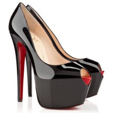 Christian Louboutin Highness 160mm Peep-Toe-Pumps Schwarz Christian Louboutin Highness 160mm Peep-Toe-Pumps Schwarz