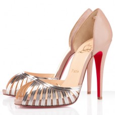 Christian Louboutin Corpus 120mm Peep-Toe-Pumps Beige Christian Louboutin Corpus 120mm Peep-Toe-Pumps Beige