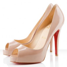 Christian Louboutin Very Privé 120mm Peeptoe Pumps Nude Christian Louboutin Very Privé 120mm Peeptoe Pumps Nude