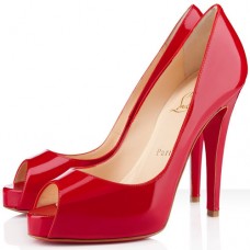 Christian Louboutin Very Privé 120 mm Peeptoe-Pumps Rot Christian Louboutin Very Privé 120 mm Peeptoe-Pumps Rot