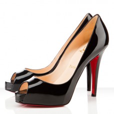 Christian Louboutin Very Privé 120 mm Peeptoe-Pumps, Schwarz Christian Louboutin Very Privé 120 mm Peeptoe-Pumps, Schwarz