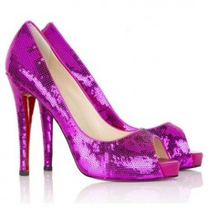 Christian Louboutin Very Privé 120mm Peeptoe Pumps Parme Christian Louboutin Very Privé 120mm Peeptoe Pumps Parme