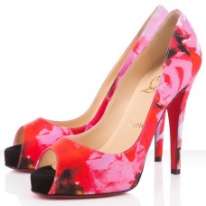 Christian Louboutin Very Privé 120 mm Peeptoe-Pumps, Rosa Christian Louboutin Very Privé 120 mm Peeptoe-Pumps, Rosa