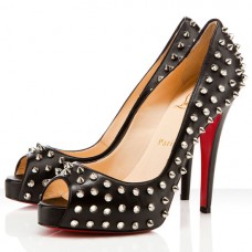 Christian Louboutin Very Privé 120 mm Peeptoe-Pumps, Schwarz Christian Louboutin Very Privé 120 mm Peeptoe-Pumps, Schwarz