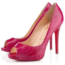 Christian Louboutin Yolanda Spikes 120mm Peep-Toe-Pumps Pink Christian Louboutin Yolanda Spikes 120mm Peep-Toe-Pumps Pink
