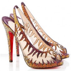 Christian Louboutin Maralena 140mm Special Occasion Flame Christian Louboutin Maralena 140mm Special Occasion Flame