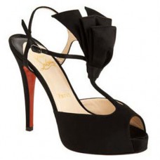 Christian Louboutin Ernesta T-Strap 100 mm Special Occasion Schwarz Christian Louboutin Ernesta T-Strap 100 mm Special Occasion Schwarz