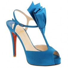 Christian Louboutin Ernesta T-Strap 100 mm Special Occasion Blau Christian Louboutin Ernesta T-Strap 100 mm Special Occasion Blau