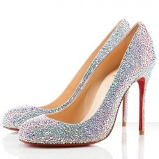 Christian Louboutin Fifi Strass 100mm Special Occasion Aurora Boreale Christian Louboutin Fifi Strass 100mm Special Occasion Aurora Boreale