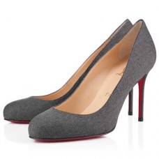 Christian Louboutin Fifi 80mm Pumps Hellgrau Christian Louboutin Fifi 80mm Pumps Hellgrau