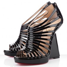 Christian Louboutin Disqueen 120mm Wedges Schwarz Christian Louboutin Disqueen 120mm Wedges Schwarz