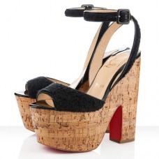 Christian Louboutin Super Dombasle 140mm Wedges Schwarz Christian Louboutin Super Dombasle 140mm Wedges Schwarz