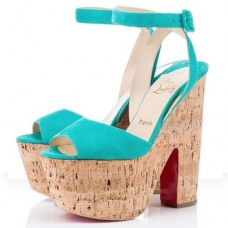 Christian Louboutin Super Dombasle 140 mm Wedges Caraibes Christian Louboutin Super Dombasle 140 mm Wedges Caraibes
