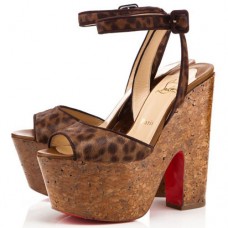 Christian Louboutin Super Dombasle 140mm Wedges Leopard Christian Louboutin Super Dombasle 140mm Wedges Leopard
