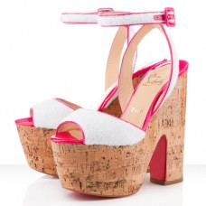 Christian Louboutin Super Dombasle 140mm Wedges Weiß Christian Louboutin Super Dombasle 140mm Wedges Weiß
