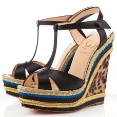 Christian Louboutin Trotolita 140mm Wedges Schwarz Christian Louboutin Trotolita 140mm Wedges Schwarz