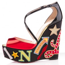 Christian Louboutin Loubi Zeppa 140mm Wedges Rot Christian Louboutin Loubi Zeppa 140mm Wedges Rot