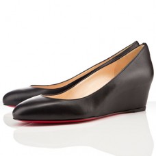Christian Louboutin New Peanut 40mm Wedges Schwarz Christian Louboutin New Peanut 40mm Wedges Schwarz