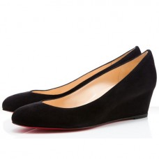 Christian Louboutin New Peanut 40mm Wedges Schwarz Christian Louboutin New Peanut 40mm Wedges Schwarz
