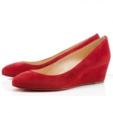 Christian Louboutin New Peanut 40mm Wedges Rot Christian Louboutin New Peanut 40mm Wedges Rot