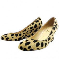 Christian Louboutin Miss Boxe 80mm Wedges Leopard Christian Louboutin Miss Boxe 80mm Wedges Leopard