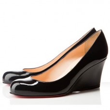 Christian Louboutin Miss Boxe 80mm Wedges Schwarz Christian Louboutin Miss Boxe 80mm Wedges Schwarz