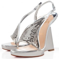 Christian Louboutin Roxy Muse 120mm Wedges Silber