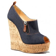 Christian Louboutin Deroba Denim 140mm Wedges Blau Christian Louboutin Deroba Denim 140mm Wedges Blau