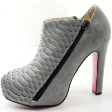 Christian Louboutin 4A 120mm Stiefeletten Grau Christian Louboutin 4A 120mm Stiefeletten Grau