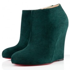 Christian Louboutin Belle Zeppa 100mm Stiefeletten Grün Christian Louboutin Belle Zeppa 100mm Stiefeletten Grün