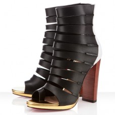 Christian Louboutin Decoupata 120mm Stiefeletten Schwarz Christian Louboutin Decoupata 120mm Stiefeletten Schwarz