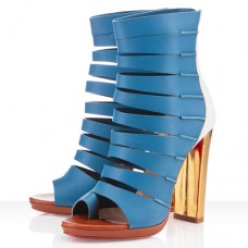 Christian Louboutin Decoupata 120mm Stiefeletten Blau Christian Louboutin Decoupata 120mm Stiefeletten Blau