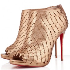 Christian Louboutin Diplonana 120mm Stiefeletten Gold Christian Louboutin Diplonana 120mm Stiefeletten Gold