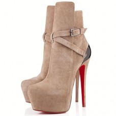 Christian Louboutin Equestria 160mm Stiefeletten Taupe Christian Louboutin Equestria 160mm Stiefeletten Taupe