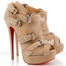 Christian Louboutin Mad Marta 140mm Stiefeletten Beige Christian Louboutin Mad Marta 140mm Stiefeletten Beige