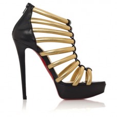 Christian Louboutin Romaine 140mm Stiefeletten Gold