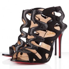 Christian Louboutin Valonana 100mm Stiefeletten Schwarz