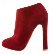 Christian Louboutin Vicky Booty 120mm Stiefeletten Rot Christian Louboutin Vicky Booty 120mm Stiefeletten Rot