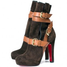 Christian Louboutin Guerriere 120mm Stiefeletten, Schokoladenbraun Christian Louboutin Guerriere 120mm Stiefeletten, Schokoladenbraun