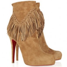 Christian Louboutin Rom 120mm Stiefeletten Kamel Christian Louboutin Rom 120mm Stiefeletten Kamel