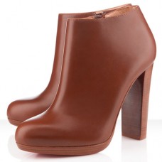 Christian Louboutin Rock And Gold 120mm Stiefeletten Braun Christian Louboutin Rock And Gold 120mm Stiefeletten Braun