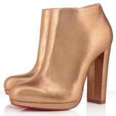 Christian Louboutin Rock And Gold 120mm Stiefeletten Gold Christian Louboutin Rock And Gold 120mm Stiefeletten Gold