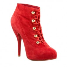 Christian Louboutin Fifre Corset 120mm Stiefeletten Rot Christian Louboutin Fifre Corset 120mm Stiefeletten Rot