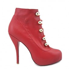 Christian Louboutin Fifre Corset 120mm Stiefeletten Rot Christian Louboutin Fifre Corset 120mm Stiefeletten Rot