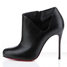 Christian Louboutin Lisse 100mm Stiefeletten Schwarz Christian Louboutin Lisse 100mm Stiefeletten Schwarz