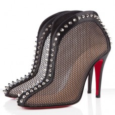 Christian Louboutin Bourriche 100mm Stiefeletten Schwarz Christian Louboutin Bourriche 100mm Stiefeletten Schwarz
