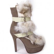 Christian Louboutin Toundra Pelzstiefelette, 120 mm, Braun Christian Louboutin Toundra Pelzstiefelette, 120 mm, Braun