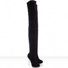 Christian Louboutin Big Lips Oberschenkelstiefel 120 mm Schwarz Christian Louboutin Big Lips Oberschenkelstiefel 120 mm Schwarz