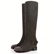 Christian Louboutin Egoutina 40mm Stiefel Grün Christian Louboutin Egoutina 40mm Stiefel Grün